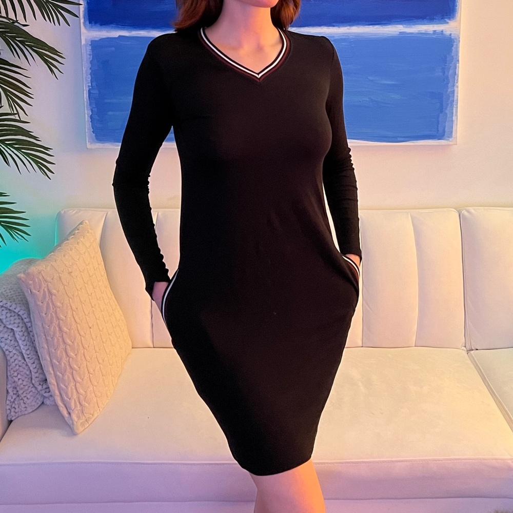 Black dress with sleeves